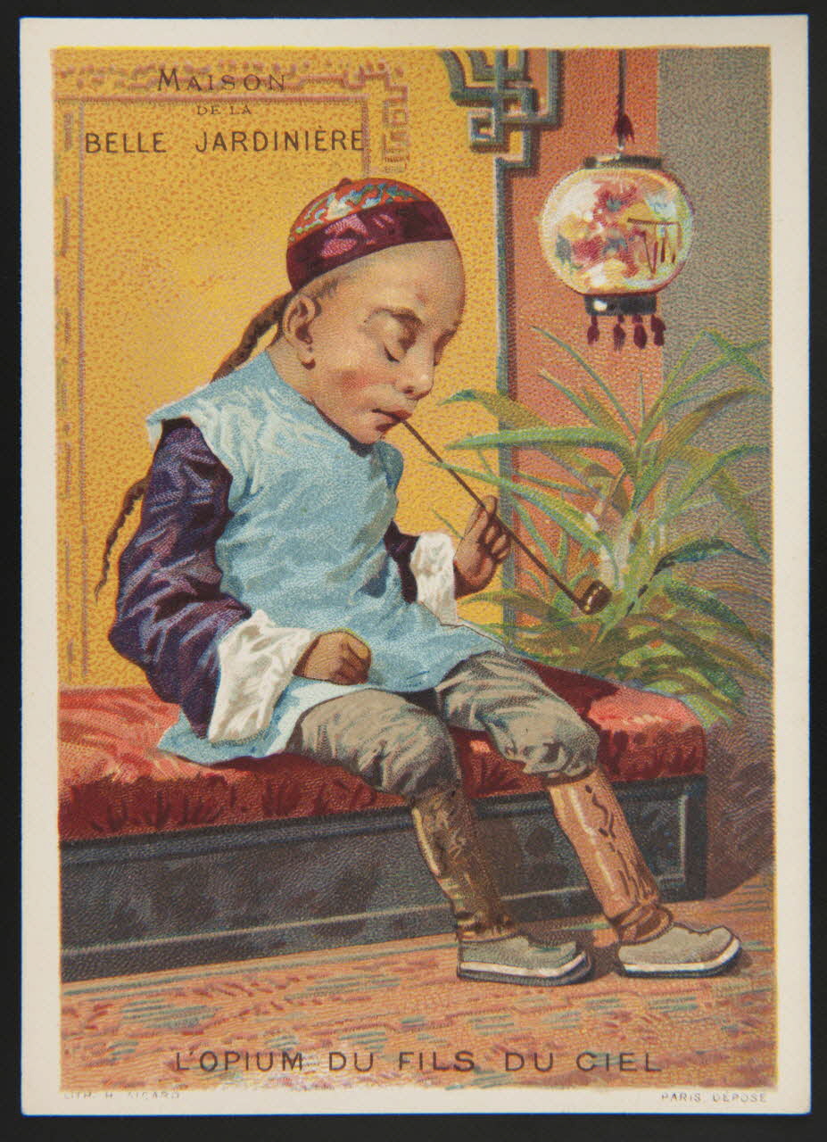 carte réclame L'OPIUM DU FILS DU CIEL 1974.50.54 Photo Mucem