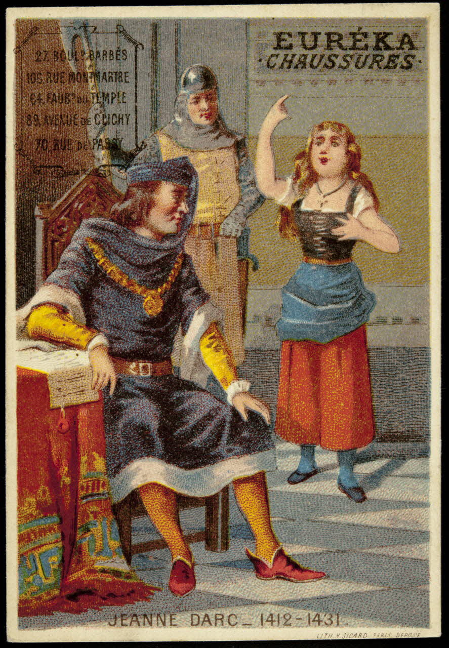 carte réclame JEANNE DARC _ 1412-1431 1974.50.598 Photo Mucem