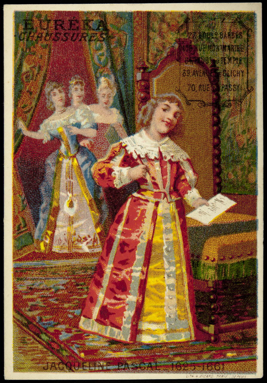 carte réclame JACQUELINE PASCAL _ 1625-1661 1974.50.603 Photo Mucem