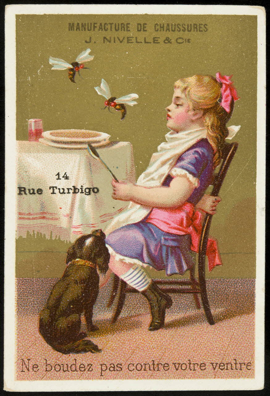 Bouillon-Rivoyre carte réclame chromo Paris 1877-1893 1974.50.634 Photo Mucem