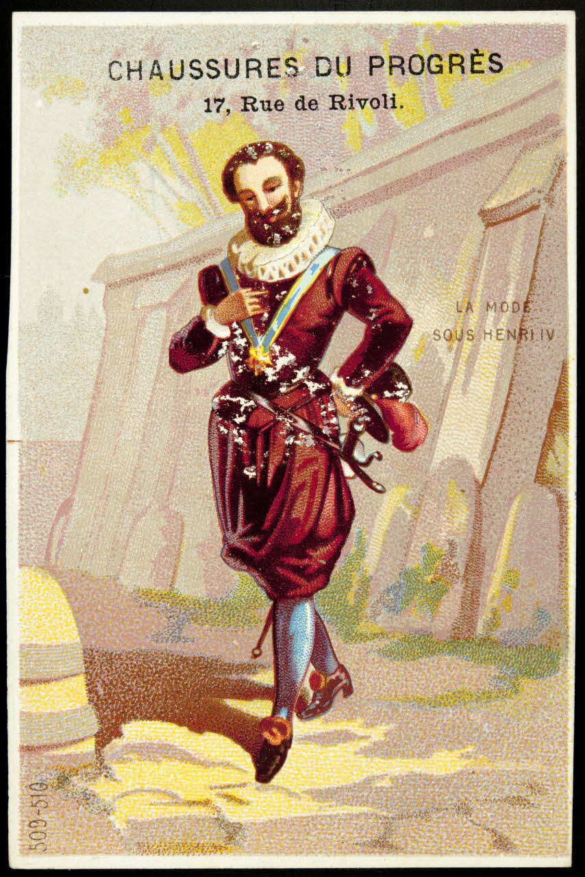 carte réclame LA MODE  SOUS HENRI IV 1974.50.642 Photo Mucem