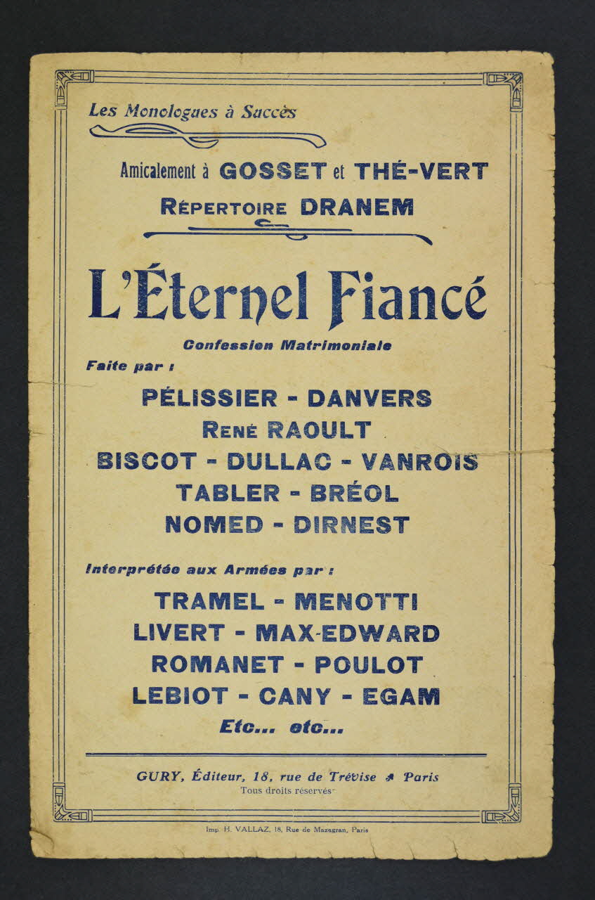 chanson petit format 1966.139.22 Photo Mucem