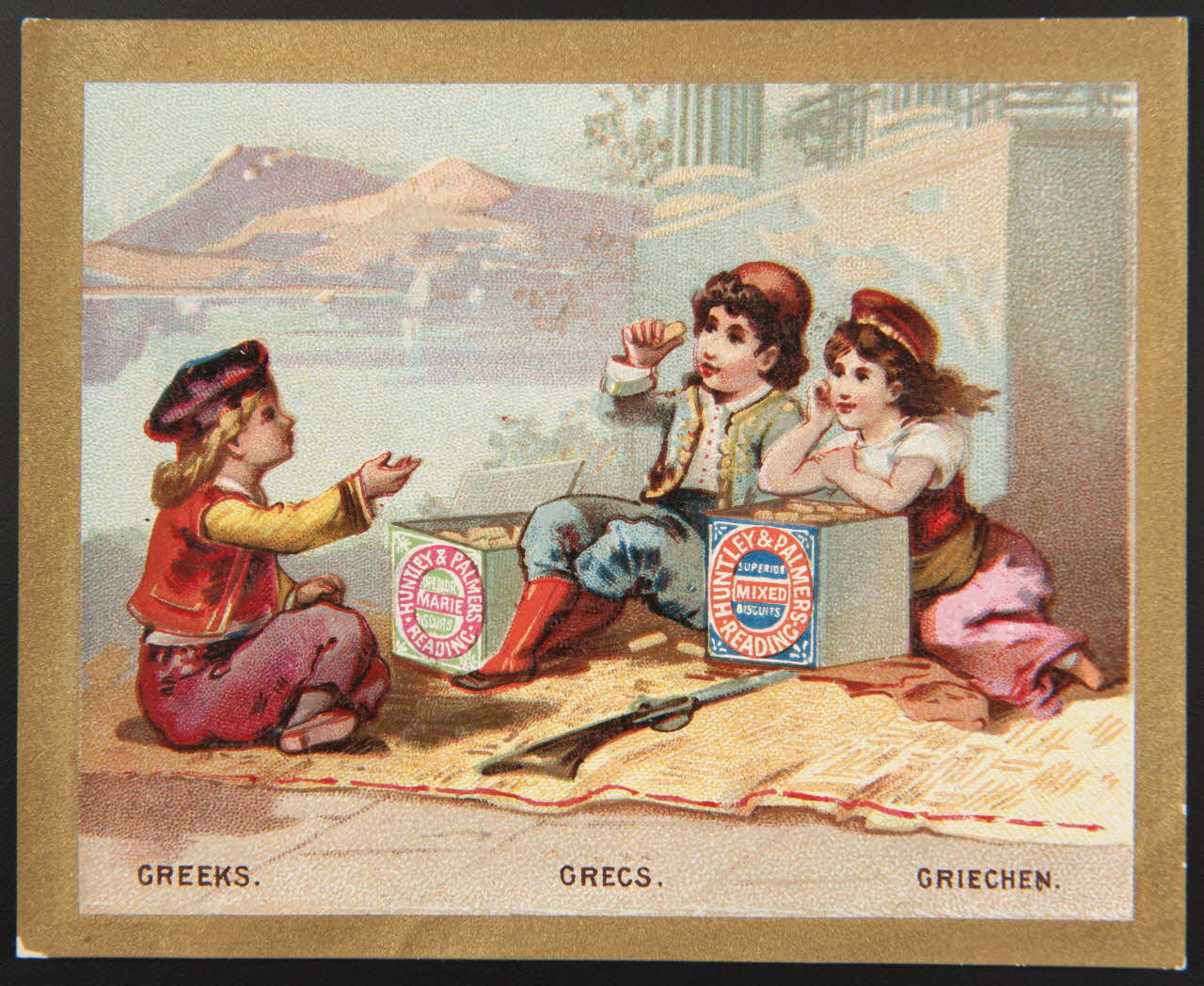 carte réclame GREEKS.  GRECS.  GRIECHEN. 1974.50.712 Photo Mucem