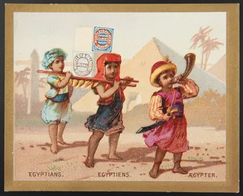 carte réclame EGYPTIANS  EGYPTIENS  AEGYPTER. 1974.50.713  Photo Mucem