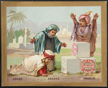 carte réclame ARABS  ARABES  ARABER. 1974.50.715  Photo Mucem