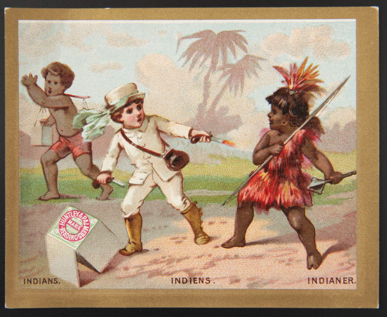 carte réclame INDIANS.  INDIENS.  INDIANER. 1974.50.716 Photo Mucem