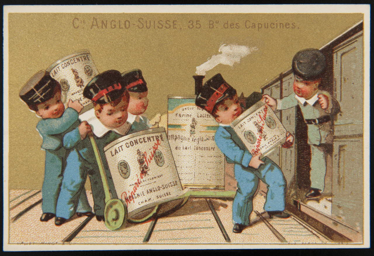 carte réclame Petits cheminots 1974.50.778 Photo Mucem