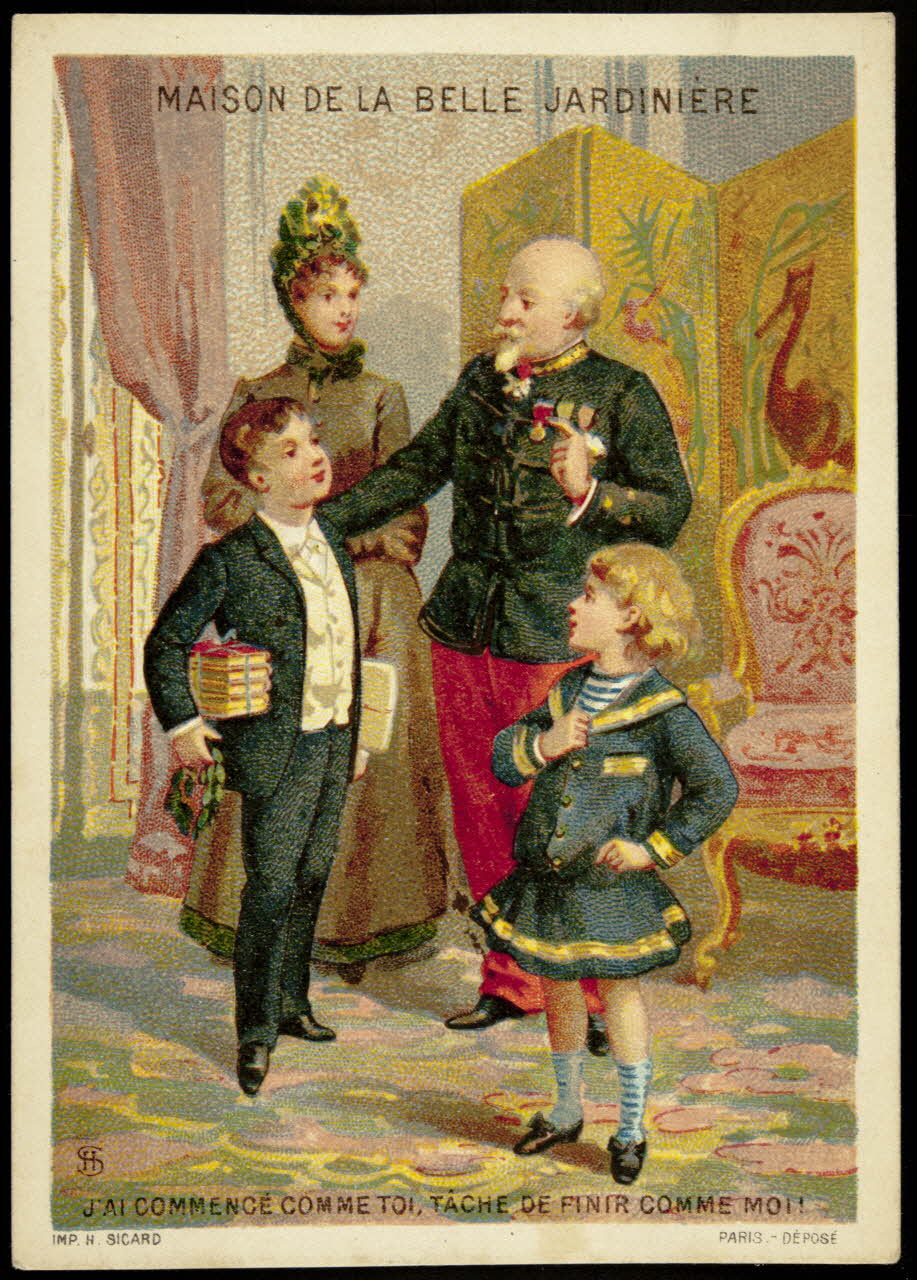 carte réclame J'AI COMMENCE COMME TOI, TÂCHE DE FINIR COMME MOI ! 1974.50.82 Photo Mucem