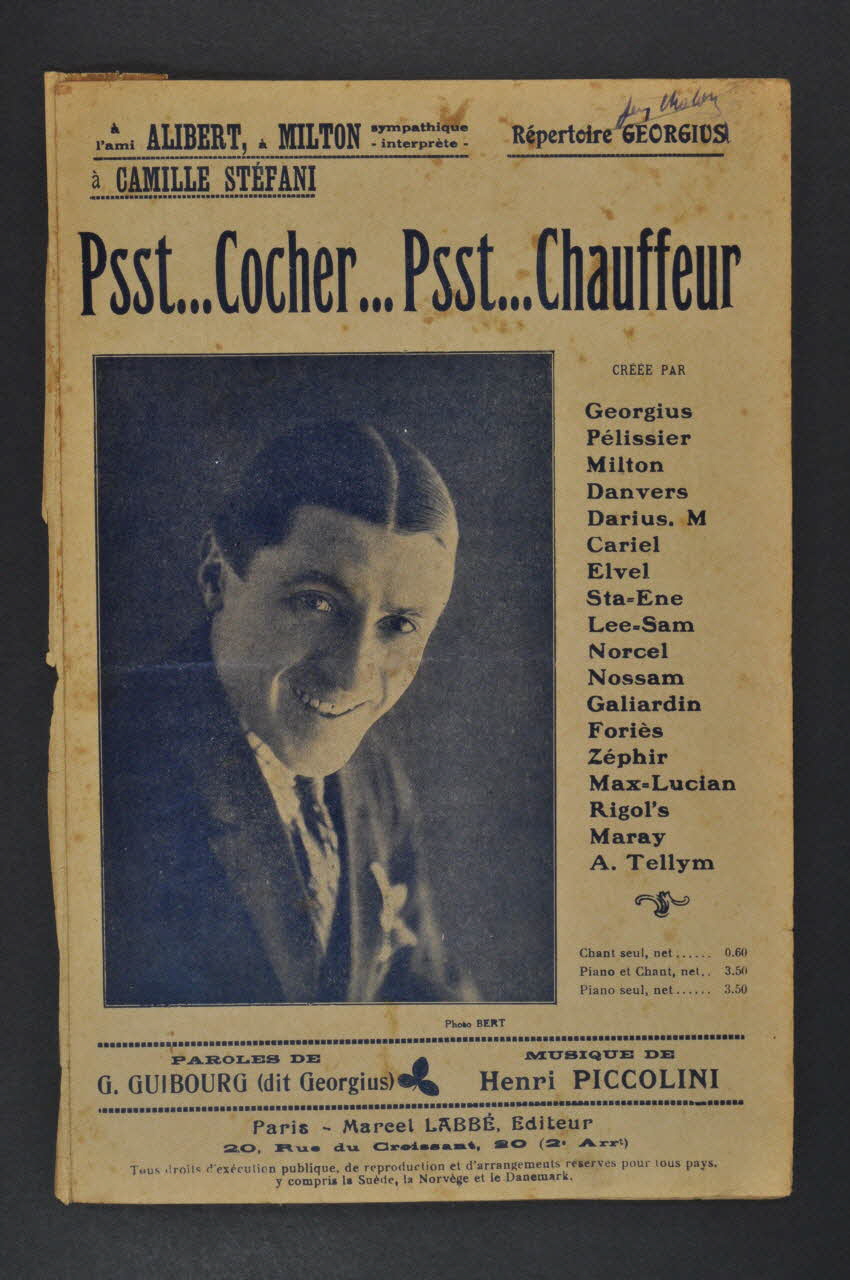 chanson petit format 1966.139.24 Photo Mucem