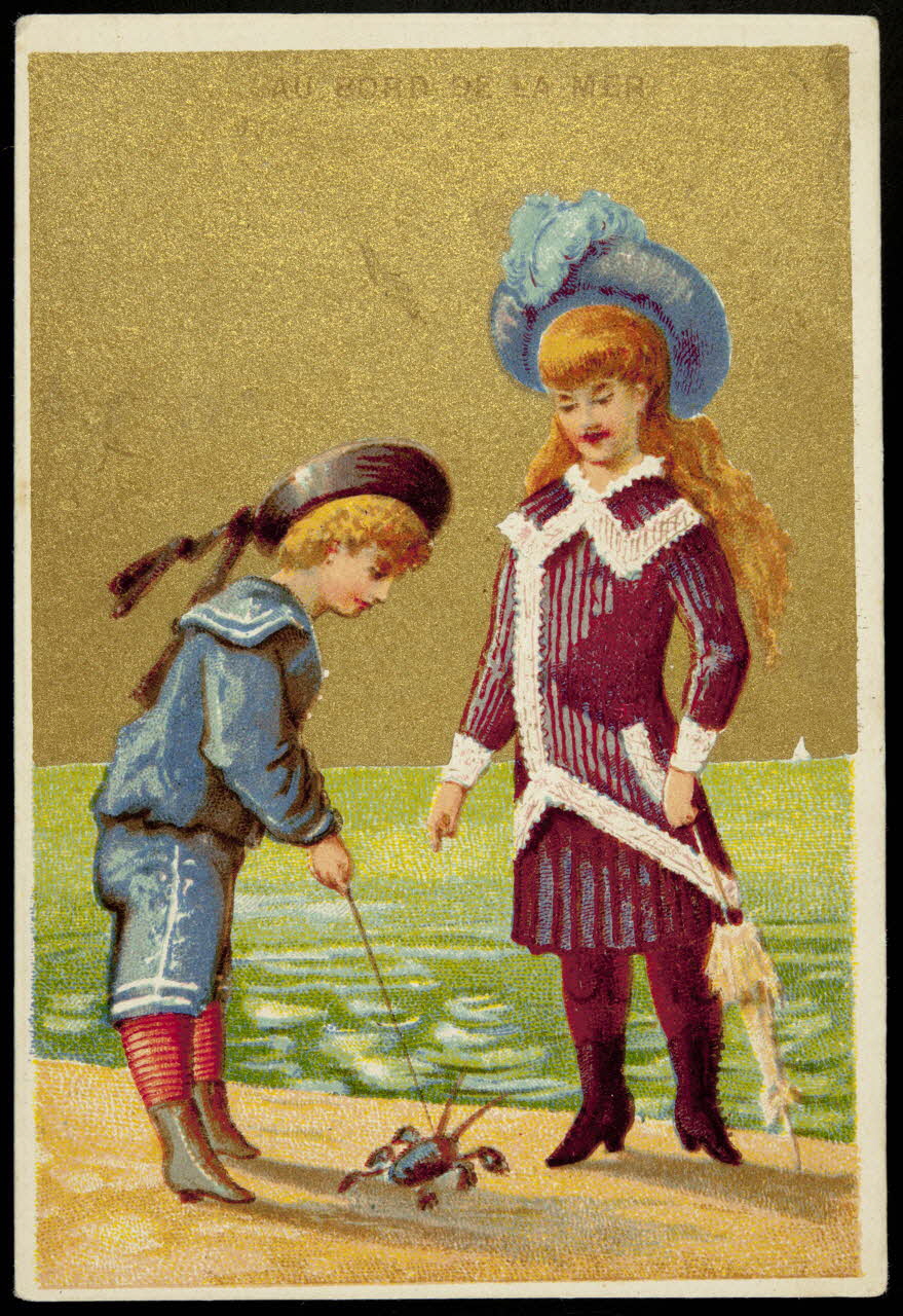 carte réclame AU BORD DE LA MER 1974.50.831 Photo Mucem