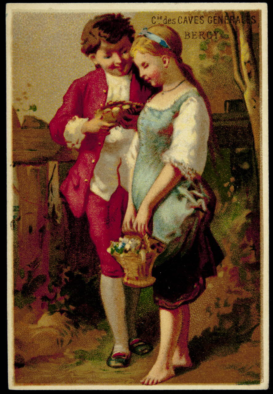 carte réclame Couple au nid. 1974.50.859 Photo Mucem