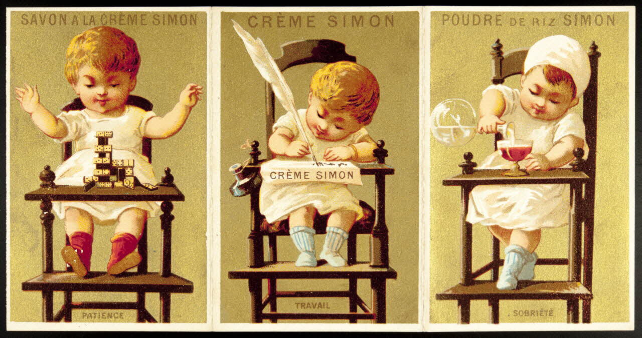 carte réclame PATIENCE  TRAVAIL  SOBRIETE 1974.50.864.1/3 Photo Mucem