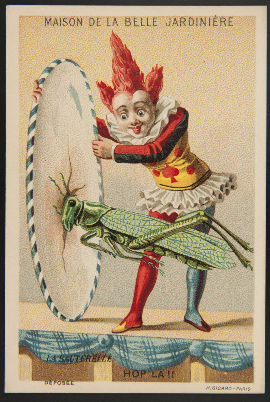 carte réclame LA SAUTERELLE  HOP LA !! 1974.50.87 Photo Mucem