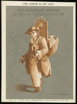 carte réclame Musicien ambulant 1974.50.899 Photo Mucem