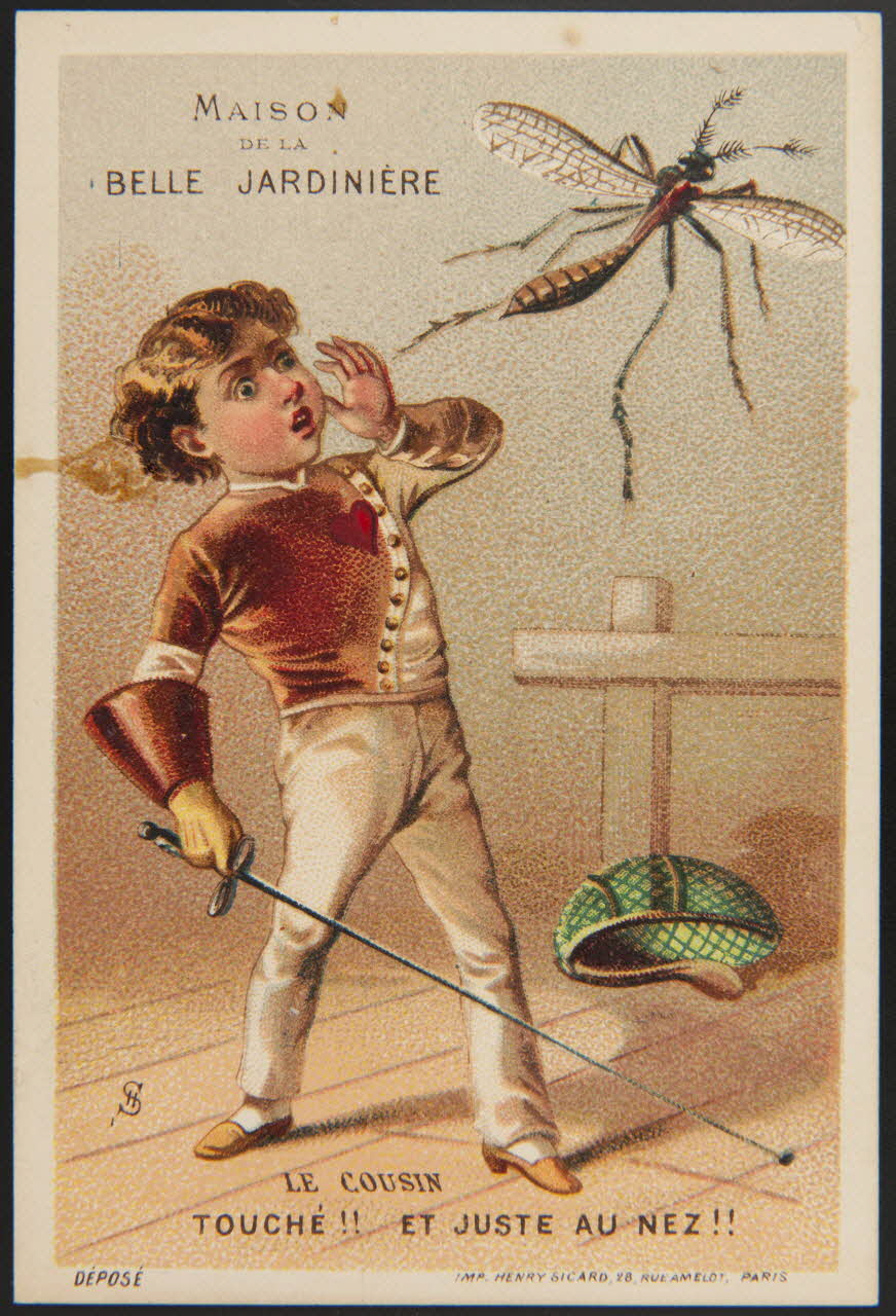 carte réclame LE COUSIN  TOUCHE !! ET JUSTE AU NEZ !! 1974.50.90 Photo Mucem