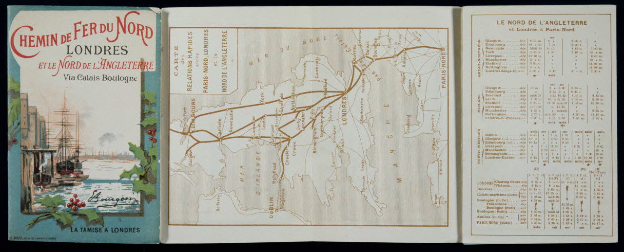 estampe CHEMIN DE FER DU NORD  LONDRES  ET LE NORD DE L'ANGLETERRE 1974.50.950 Photo Mucem