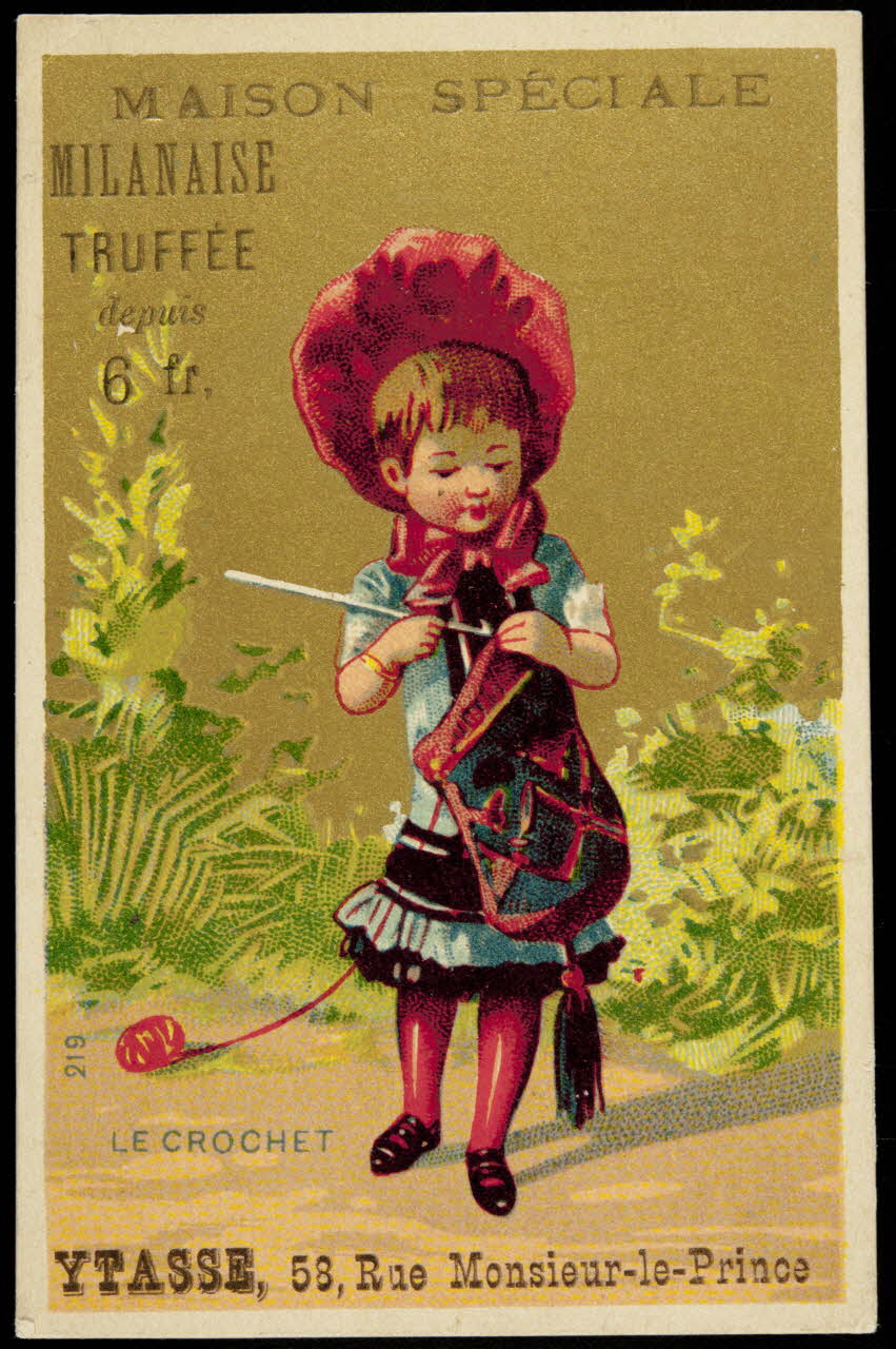 carte réclame LE CROCHET 1974.50.963 Photo Mucem