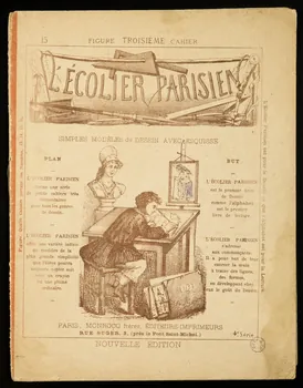 Album L'ECOLIER PARISIEN  SIMPLES MODELES de DESSIN AVEC ESQUISSE 1974.53.53.1/14 Photo Mucem