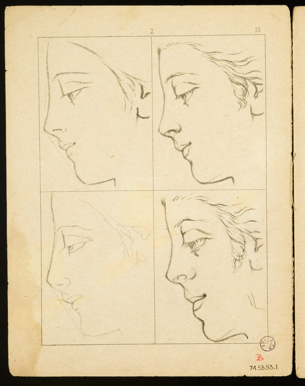 album Esquisse de visage 1974.53.53.1 Photo Mucem
