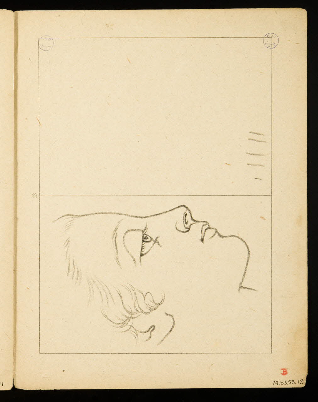 album Esquisse de visage 1974.53.53.12 Photo Mucem