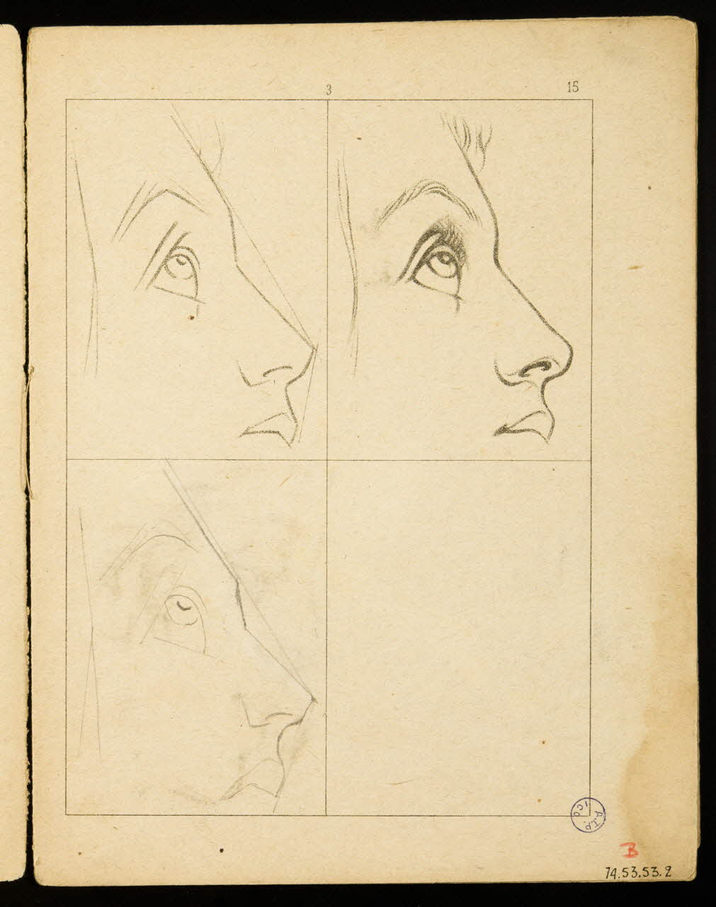 album Esquisse de visage 1974.53.53.2 Photo Mucem
