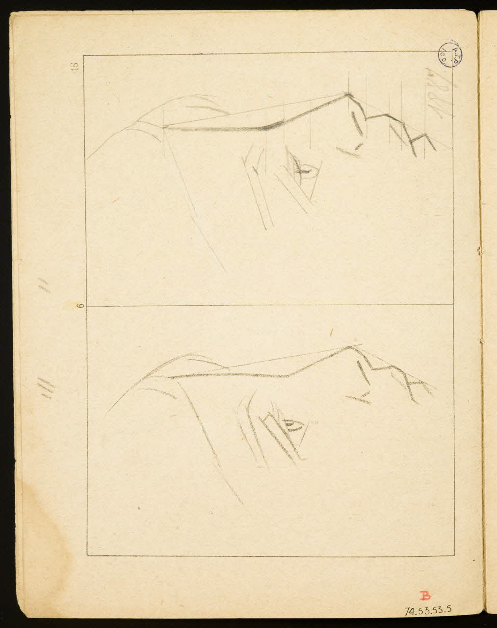 album Esquisse de visage 1974.53.53.5 Photo Mucem