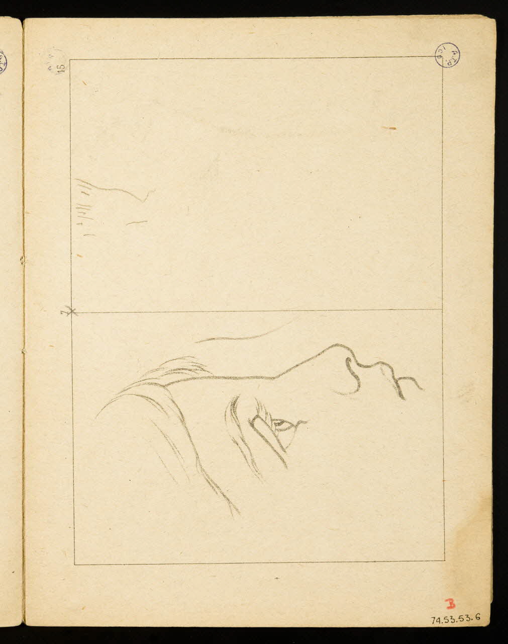 album Esquisse de visage 1974.53.53.6 Photo Mucem