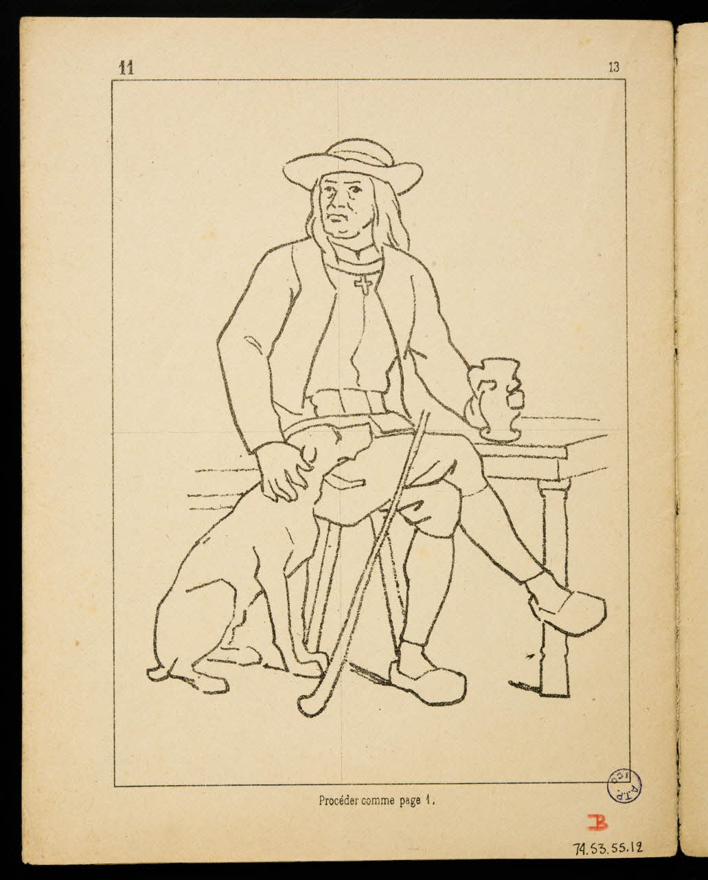 album Breton et son chien 1974.53.55.12 Photo Mucem