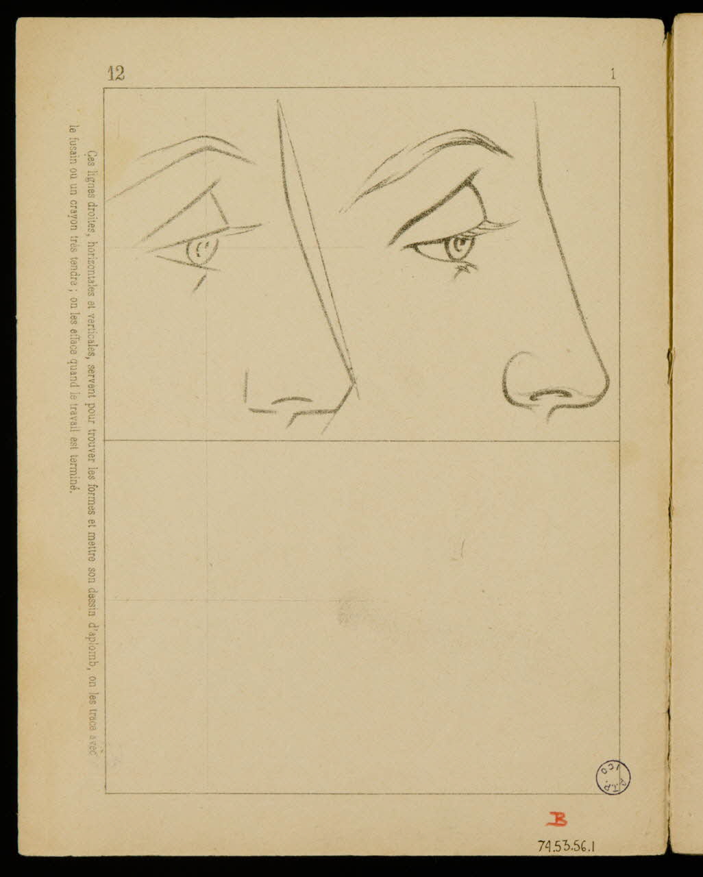 album Esquisse de visage 1974.53.56.1 Photo Mucem