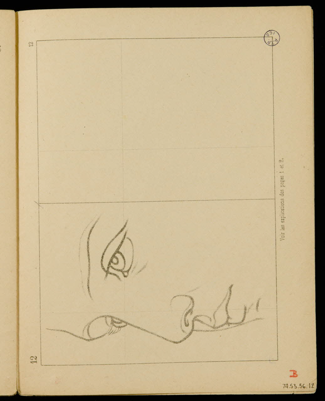 album Esquisse de visage 1974.53.56.12 Photo Mucem