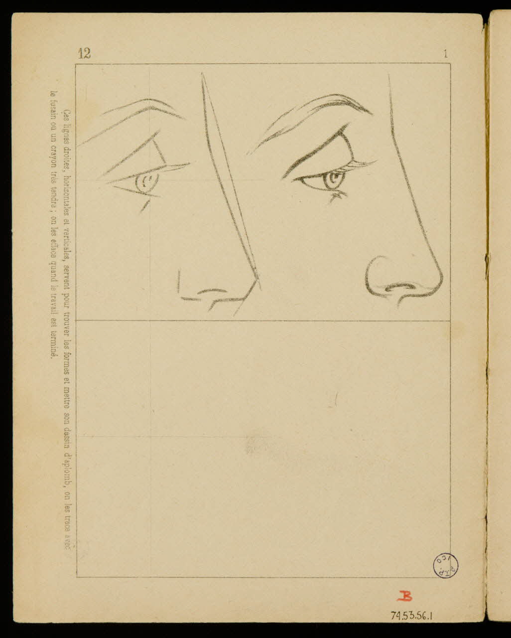 album Esquisse de visage 1974.53.56.2 Photo Mucem