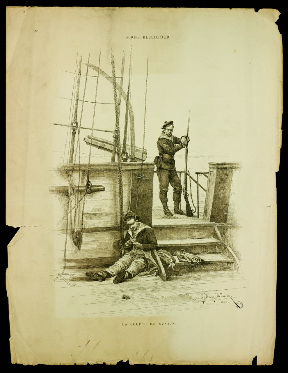 estampe BERNE-BELLECOUR  LA COUPEE DU DESAIX 1974.55.17 Photo Mucem