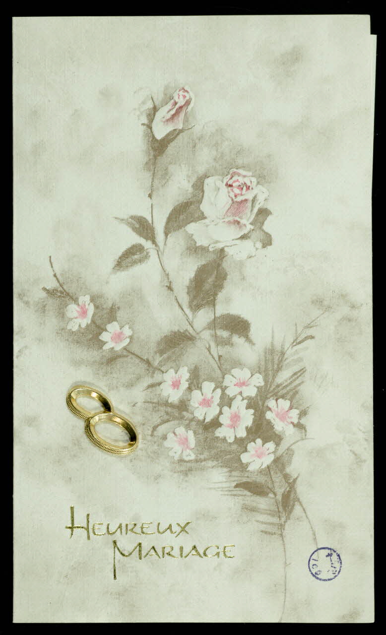 estampe HEUREUX  MARIAGE 1974.58.12.1 Photo Mucem