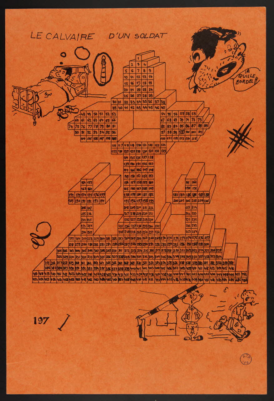 estampe LE CALVAIRE D'UN SOLDAT 1974.65.21 Photo Mucem