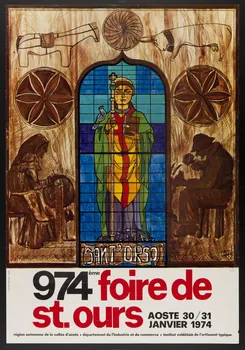 estampe 974ème foire de  st. ours  AOSTE 3031  JANVIER 1974 1974.65.6  Photo Mucem