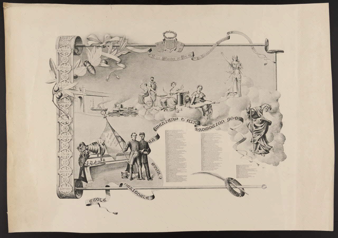 estampe A LA MEMOIRE DU DUC DE LA ROCHEFOUCAULD-LIANCOURT 1974.72.19 Photo Mucem