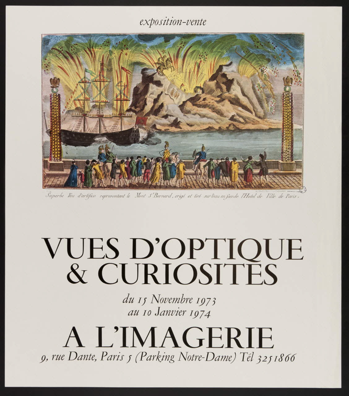 estampe VUES D'OPTIQUE  & CURIOSITES 1974.73.26 Photo Mucem
