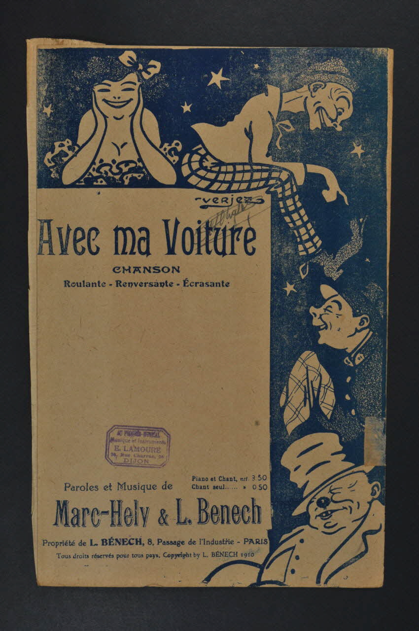 Ferdinand Louis Bénech ; Marc Hély chanson petit format Île-de-France, France 1910 1966.139.36 Photo Mucem