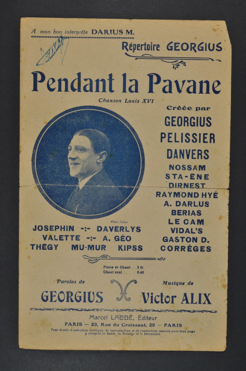 partition de musique petit format 1965.149.36 Photo Mucem
