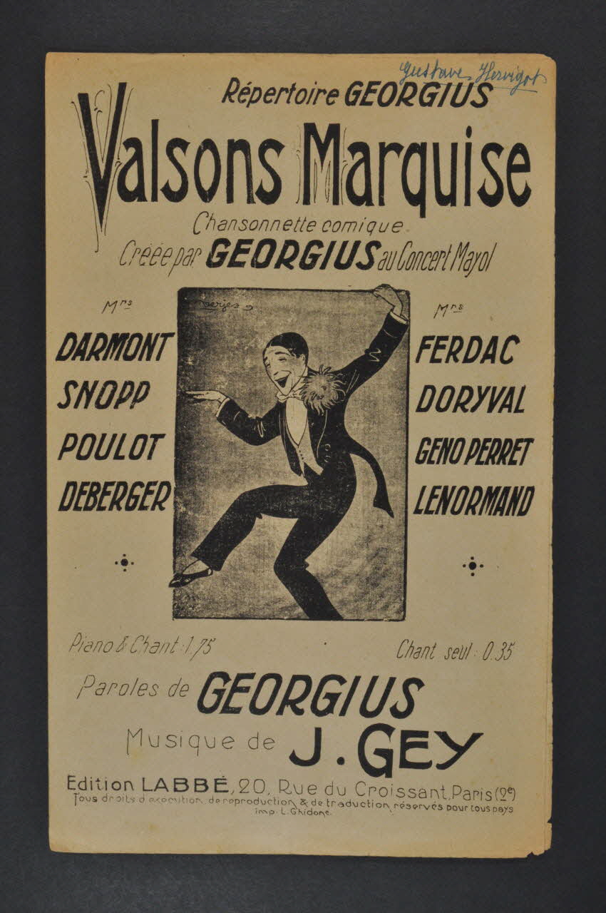 partition de musique petit format 1965.149.42 Photo Mucem