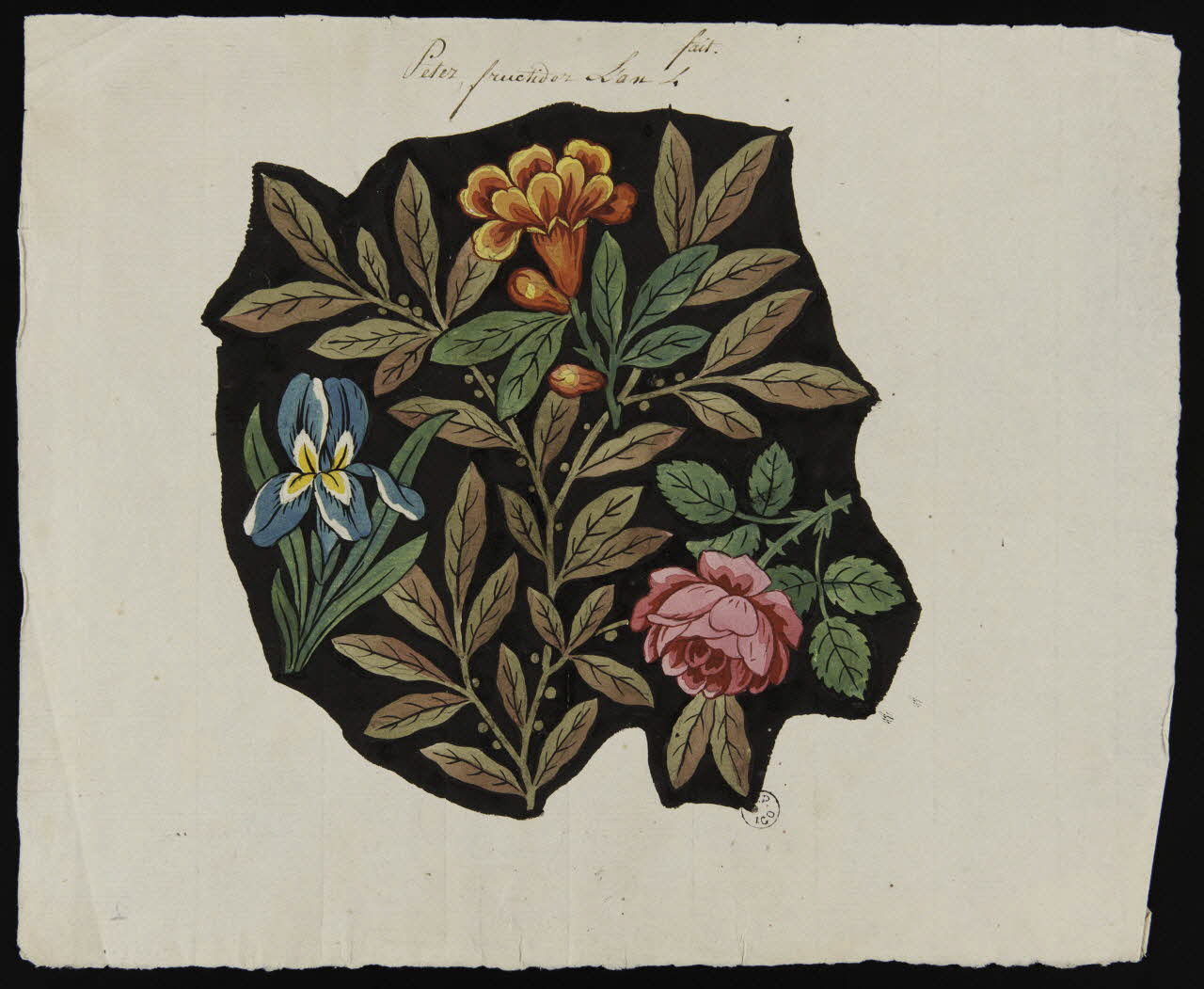 Peter dessin carton de tissu 1796 1943.1.6 Photo Mucem