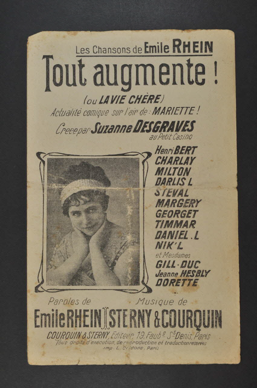 partition de musique petit format 1965.149.5 Photo Mucem