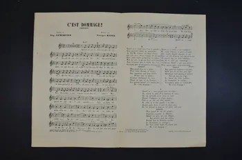 Eugène Lemercier ; Georges Klotz ; Paris Qui Chante chanson petit format Île-de-France, France 1904 1966.141.10  Photo Mucem
