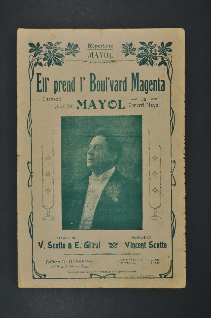 partition de musique petit format 1965.149.56 Photo Mucem