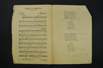 A. Schmit ; J. Vercolier ; Jane Colombel ; Léonce Junka chanson petit format Île-de-France, France 1911 1966.141.14  Photo Mucem