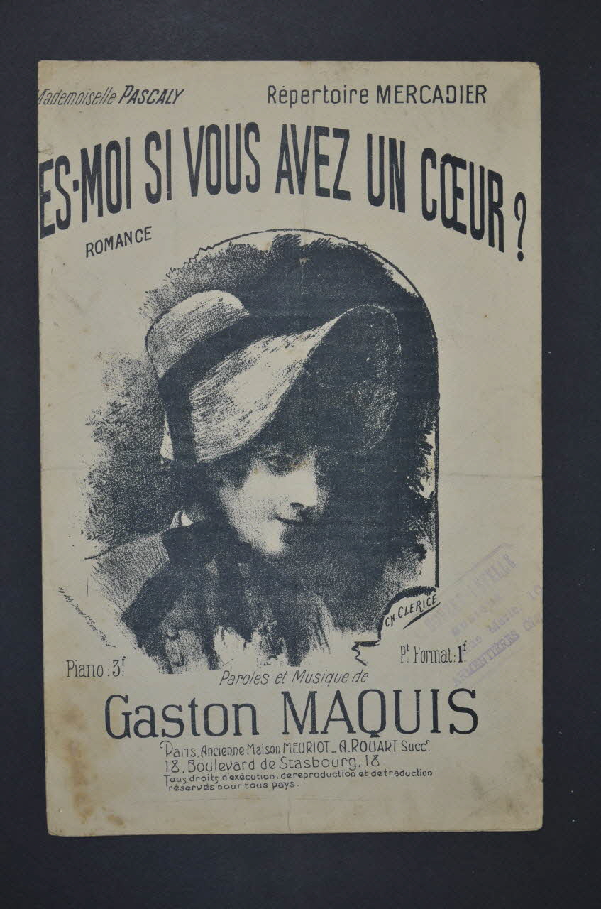 chanson petit format 1966.141.2 Photo Mucem