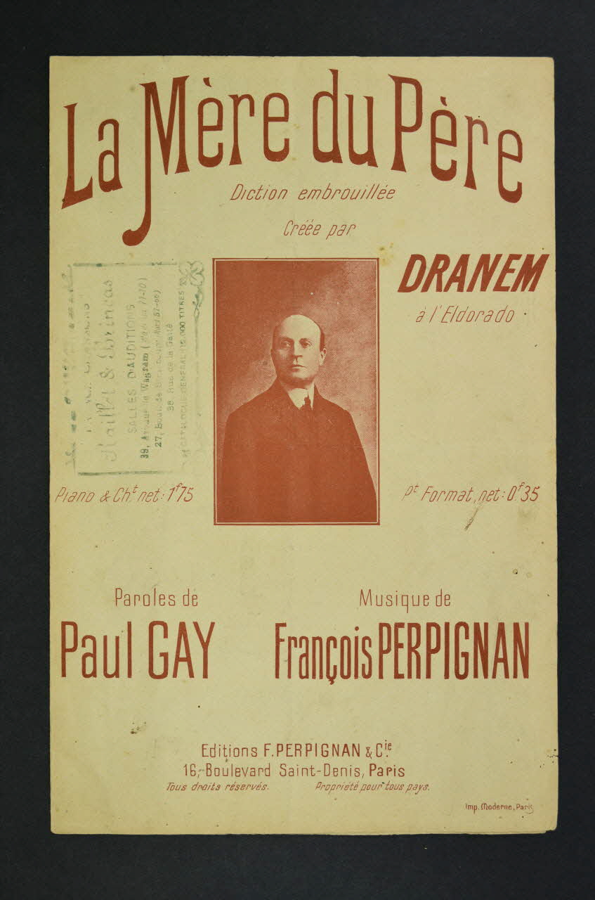 partition de musique petit format 1965.149.65 Photo Mucem