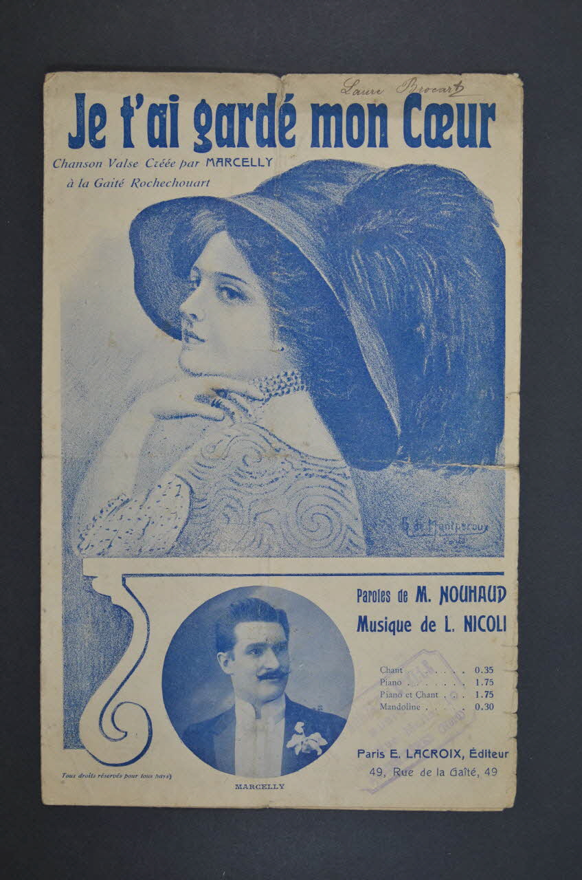 chanson petit format 1966.141.3 Photo Mucem