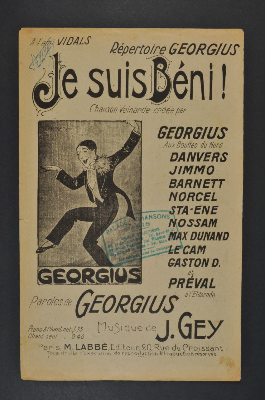 partition de musique petit format 1965.149.78 Photo Mucem