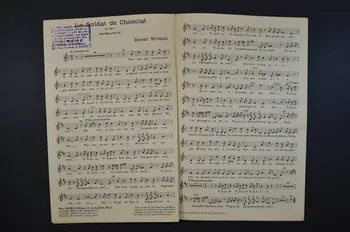 Pierre Veber ; Oscar Strauss ; Bernard Shaw ; Éditions Max Eschig chanson petit format Île-de-France, France 1911 1966.141.5 Photo Mucem